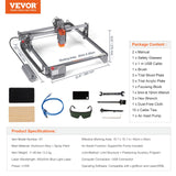 VEVOR Laser Engraver, 10W Output Laser Engraving Machine, 15.7