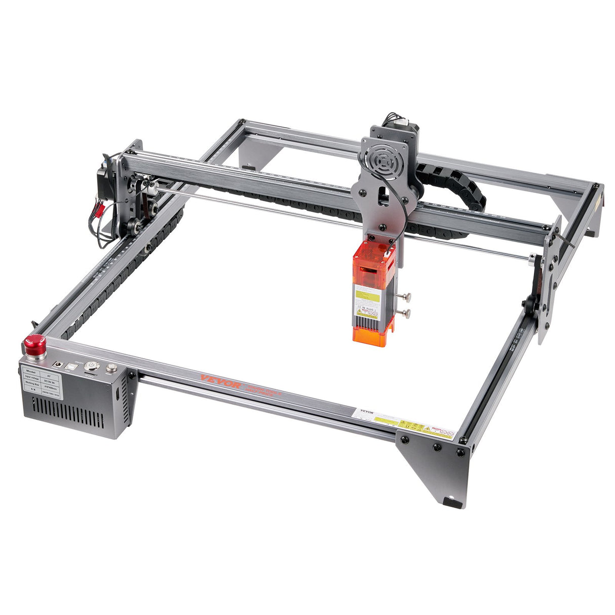 VEVOR Laser Engraver, 5W Output Laser Engraving Machine, 16.1" x 15.7" Large Working Area, 10000mm/min Movement Speed, Compressed Spot with Eye