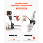 Mercruiser Alignment Tool & Gimbal Bearing Puller Set, Compatible with Mercruisers, OMC, Volvo Cobra Bell Housings, Engine Alignment Tool, Bearing Puller Seal Bellow Expander Tools Easy-to-Use