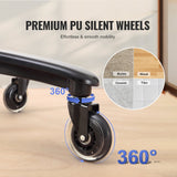 VEVOR Heavy Duty Executive Office Chair with Cutting-edge Adjustable Lumbar Support for Long Hours Big and Tall 400lbs Office Chair Wide Thick Padded Strong Metal Base Quiet Wheels - 45-Degree Angle
