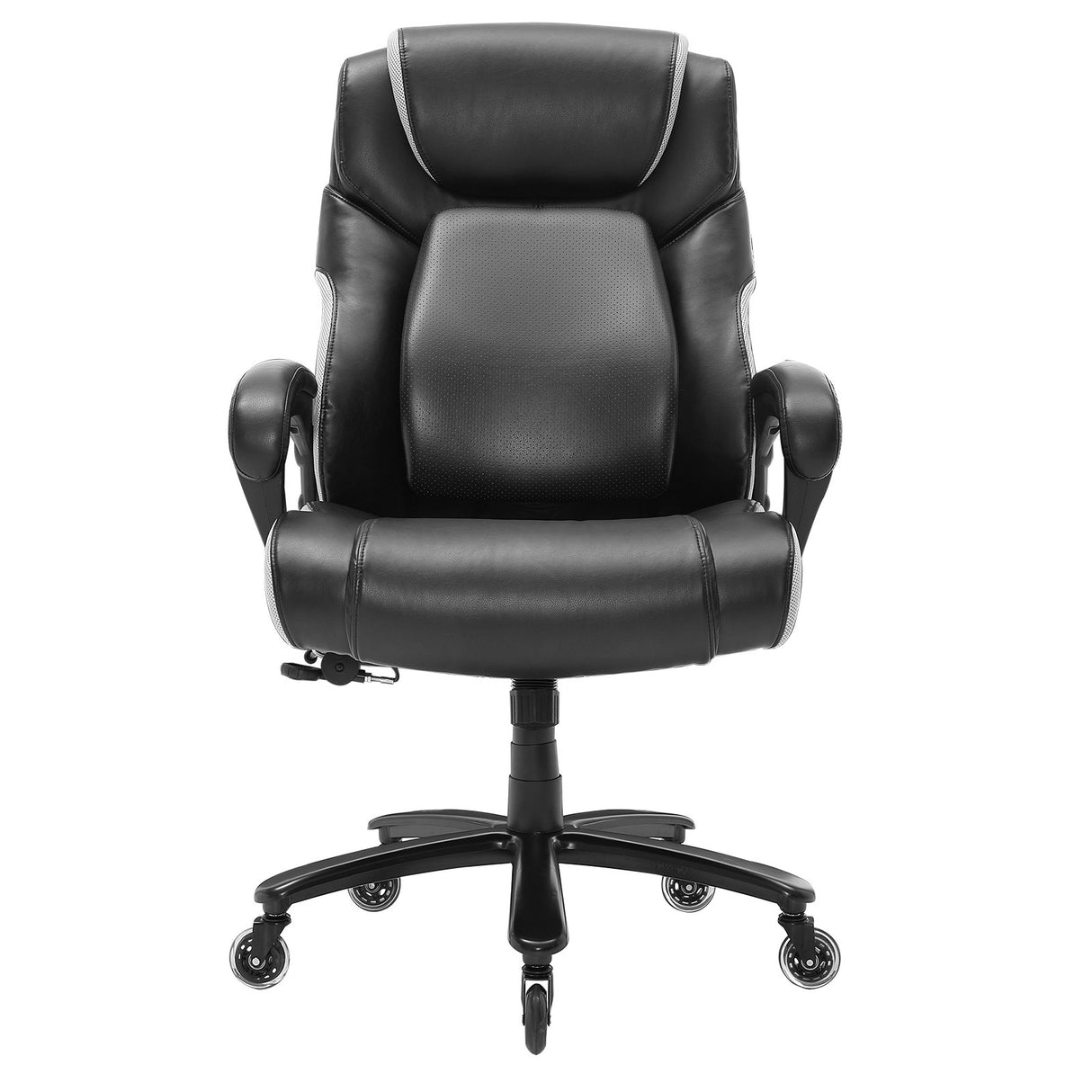 VEVOR Heavy Duty Executive Office Chair with Cutting-edge Adjustable Lumbar Support for Long Hours Big and Tall 400lbs Office Chair Wide Thick Padded Strong Metal Base Quiet Wheels