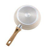 Frying Pan Skillet, Aluminum Egg Fry Pans, 3 Pcs (200, 240, 280 mm), Nonsitck Ceramic Heavy-Duty Skillets with Heat-Resistant Handle, Chef's Kitchen Cookware for Gas, Electric, Induction, Beige - Extra Image
