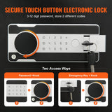 1.7 Cub Depository Safe, Deposit Safe with Drop Slot, Electronic Code Lock and 2 Emergency Keys, 17.71'' x 13.77'' x 13.77'' Business Drop Slot Safe for Cash, Mail in Home, Hotel, Office