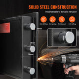 2.5 Cub Depository Safe, Deposit Safe with Drop Slot, Electronic Code Lock and 2 Emergency Keys, 20.27'' x 13.97'' x 13.97'' Business Drop Slot Safe for Cash, Mail in Home, Hotel, Office - Side View