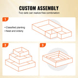 VEVOR Wooden Raised Garden Bed Planter Box 113 x 113 x 51 cm Flower Vegetable Herb - 45-Degree Angle