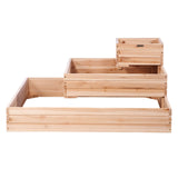 VEVOR Wooden Raised Garden Bed Planter Box 113 x 113 x 51 cm Flower Vegetable Herb - Extra Image