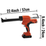 VEVOR Sausage Caulking Gun Silicone Gun 20V Iron Caulking Gun 10 OZ/300 ML - Low Angle