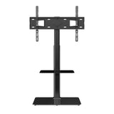 VEVOR TV Stand Mount Swivel Tall TV Stand for 32 to 65 inch TVs Height Adjustable Portable Floor TV Stand with Tempered Glass Base for Bedroom Living Room - Extra Image