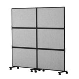 VEVOR Acoustic Room Divider Partition Panel Privacy Screen 2 Pack Light Gray - Extra Image
