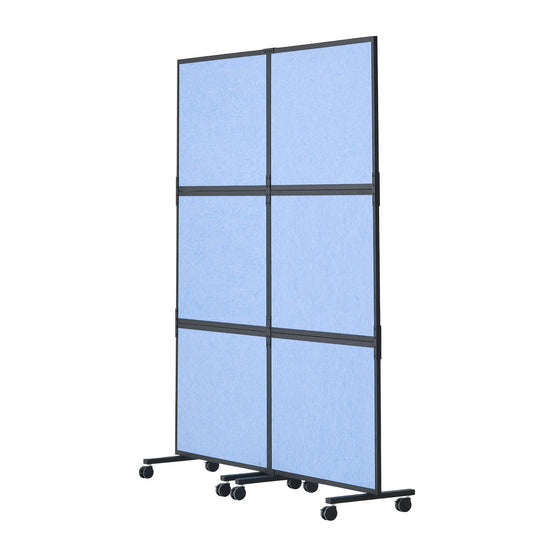 VEVOR Acoustic Room Divider Partition Panel Privacy Screen 2 Pack Indigo Blue
