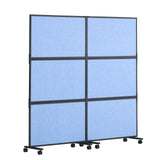 VEVOR Acoustic Room Divider Partition Panel Privacy Screen 2 Pack Indigo Blue