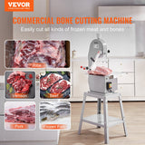 VEVOR 1500W Commercial Electric Meat Bandsaw Stainless Steel Bone Sawing Machine - Front View