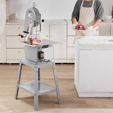 VEVOR 1500W Commercial Electric Meat Bandsaw Stainless Steel Bone Sawing Machine - Low Angle