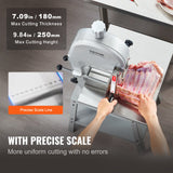 VEVOR 1800W Commercial Electric Meat Bandsaw Stainless Steel Bone Sawing Machine - Top-Down View