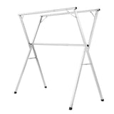VEVOR 2-Tier Telescopic Clothes Drying Rack w/ 30 Windproof Holes & 2 Shoe Hooks