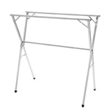 VEVOR 2-Tier Telescopic Clothes Drying Rack w/ 30 Windproof Holes & 2 Shoe Hooks - Extra Image