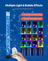 VEVOR Bubble Tube Lamp 16 Color 1.2 m Sensory Aquarium Lamp for Relief Calming