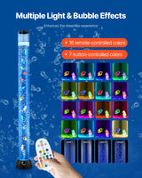 VEVOR Bubble Tube Lamp 16 Color 1.2 m Sensory Aquarium Lamp for Relief Calming - Side View