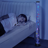 VEVOR Bubble Tube Lamp 16 Color 1.2 m Sensory Aquarium Lamp for Relief Calming - Low Angle