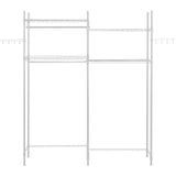 VEVOR Over Washer and Dryer Storage Shelf Two Row 4 Tiers Washer Rack White - Extra Image