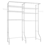 VEVOR Over Washer and Dryer Storage Shelf Two Row 6 Tiers Washer Rack White - Extra Image