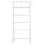 VEVOR Over Washer and Dryer Storage Shelf Single Row 3 Tiers Washer Rack White - Extra Image