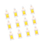 12 Pcs Decorative Candle Lantern, LED Electric Flameless Candle, Plastic LED Holder with Glass, Wall Hanging Indoor Porch Lanterns for Wedding Table Party Farmhouse Indoor Decor, White