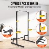 VEVOR Squat Stand Power Rack Adjustable Heavy Duty Barbell Weight Stand Home Gym - Side View