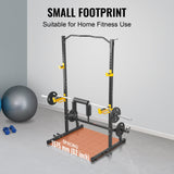 VEVOR Squat Stand Power Rack Adjustable Heavy Duty Barbell Weight Stand Home Gym - Rear View