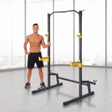 VEVOR Squat Stand Power Rack Adjustable Heavy Duty Barbell Weight Stand Home Gym - Low Angle