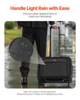 VEVOR Rolling Laptop Bag 43.94 cm Wheeled Computer Bag for Women & Men Black