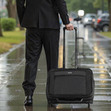 VEVOR Rolling Laptop Bag 43.94 cm Wheeled Computer Bag for Women & Men Black - Low Angle