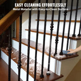 VEVOR 50 PCS Aluminum Alloy Baluster Flat Shoes Wrought Spindles for Staircase - 45-Degree Angle