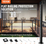 VEVOR Cable Railing Post Level Deck Stair Post 42 x 1.97 x 1.97