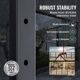 VEVOR Cable Railing Post Level Deck Stair Post 42 x 1.97 x 1.97" Cable Handrail Post Stainless Steel Brushed Finishing Deck Railing Pre-Drilled