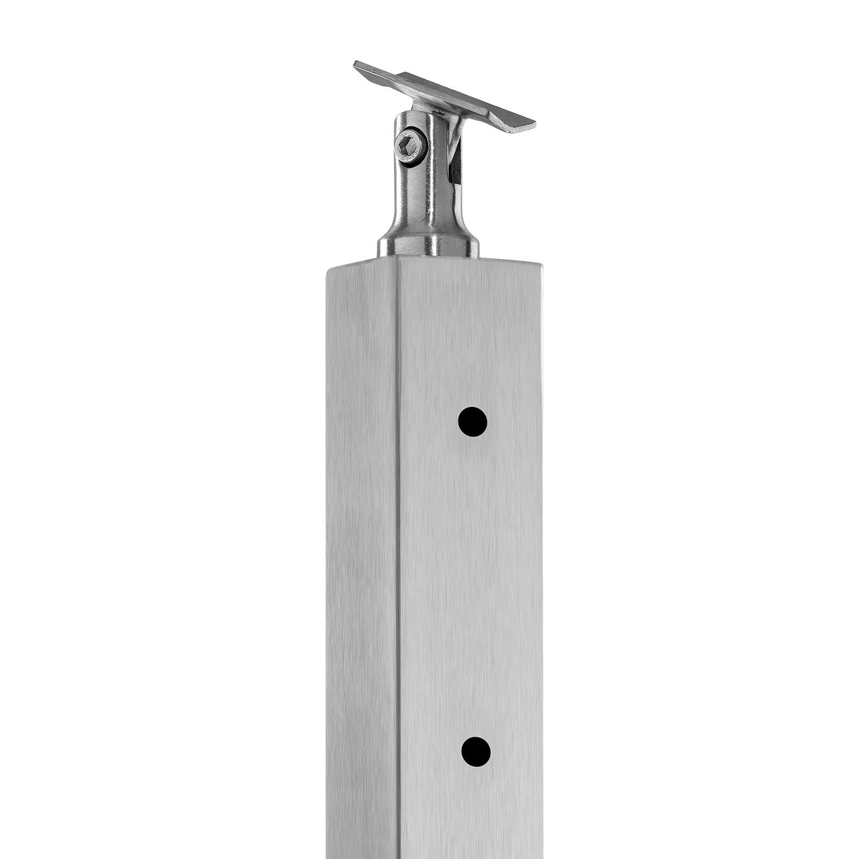 VEVOR Cable Railing Post Level Deck Stair Post 36 x 0.98 x 1.97" Cable Handrail Post Stainless Steel Wire Drawing Deck Railing Pre-Drilled Pickets with Mounting Bracket Stair Railing Kit Silver, 91.4*2.5*5cm
