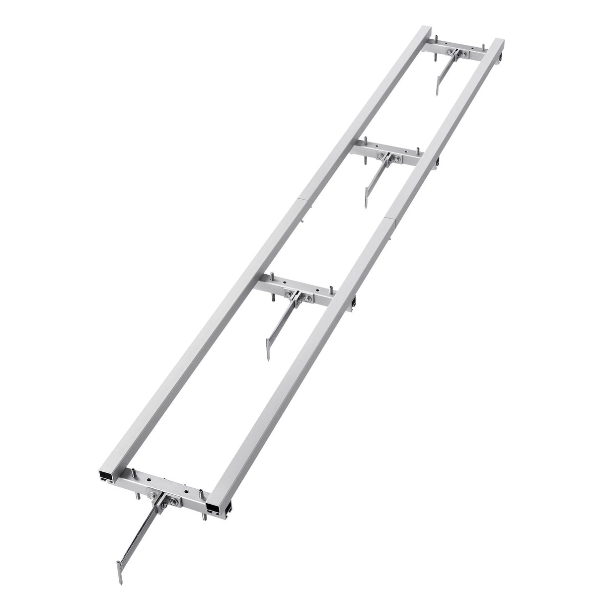 VEVOR Rail Mill Guide System, 9 ft Milling Guide, 4 Crossbar Kits Chainsaw Mill Rail Guide, Aluminum Adjustable Saw Mill Rail System Work with