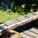 VEVOR Rail Mill Guide System, 9 ft Milling Guide, 4 Crossbar Kits Chainsaw Mill Rail Guide, Aluminum Adjustable Saw Mill Rail System Work with