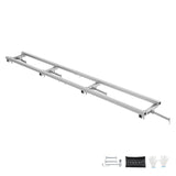 VEVOR Rail Mill Guide System, 9 ft Milling Guide, 4 Crossbar Kits Chainsaw Mill Rail Guide, Aluminum Adjustable Saw Mill Rail System Work with