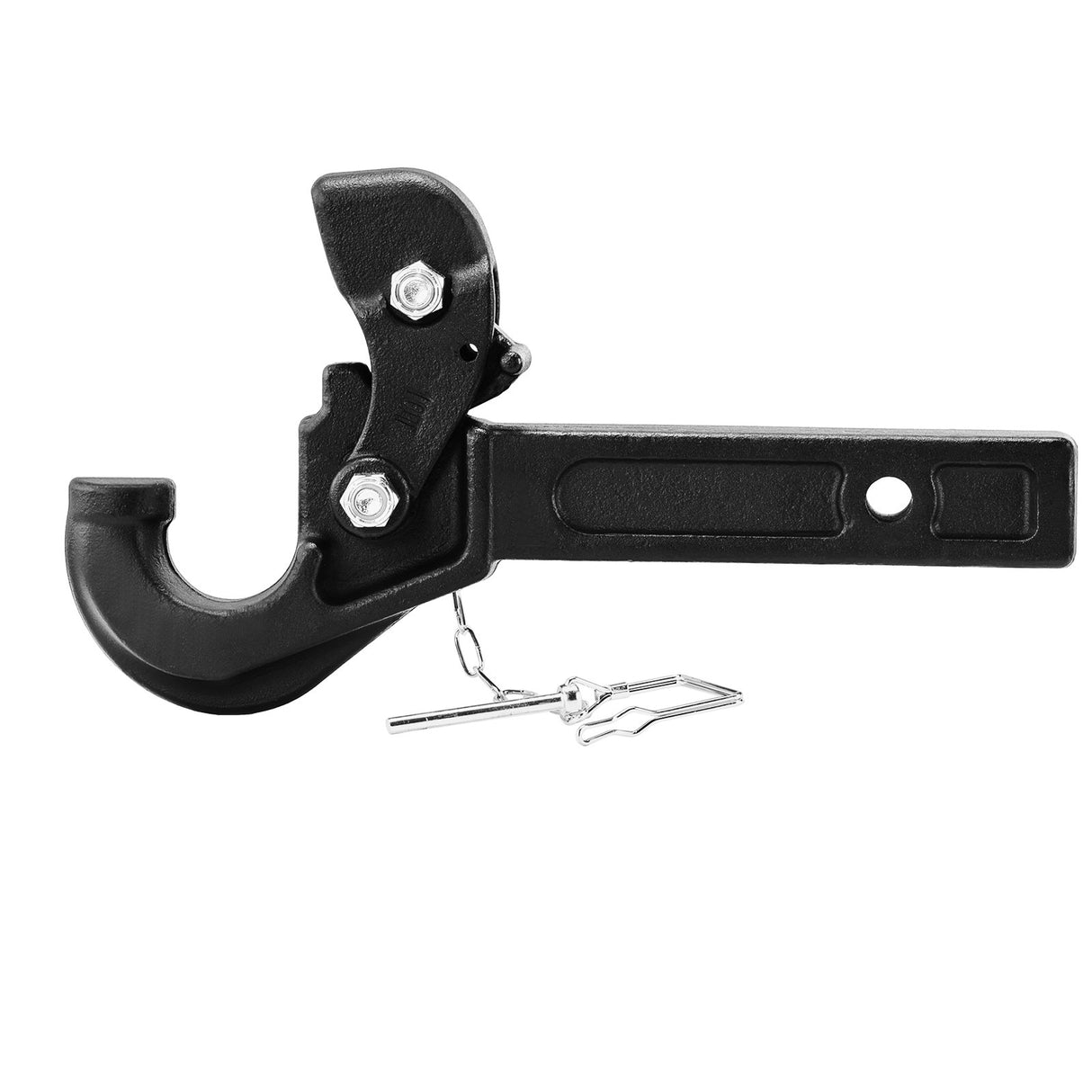 VEVOR Pintle Hitch 50.4 mm Receiver Hook 63.5 - 76.2 mm Lunette Ring 9070 kg
