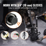 VEVOR Coil Spring Compressor Tool, 2 pcs Heavy Duty Macpherson Strut Spring Compressor Set, 2646 lbs Strut Spring Compressor with Safety Bracket and Carrying Case, for Car Truck ATV UTV - Rear View