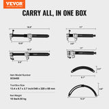 VEVOR Coil Spring Compressor Tool, 2 pcs Heavy Duty Macpherson Strut Spring Compressor Set, 2646 lbs Strut Spring Compressor with Safety Bracket and Carrying Case, for Car Truck ATV UTV - Close-Up Angle