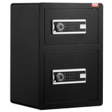 VEVOR Double Door 3.5 cu.ft Safe Box with Key Lock Password Fireproof Bag Black - Extra Image