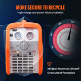 Portable 3/4 HP Refrigerant Recovery Machine for Vapor Liquid Refrigerant - 45-Degree Angle