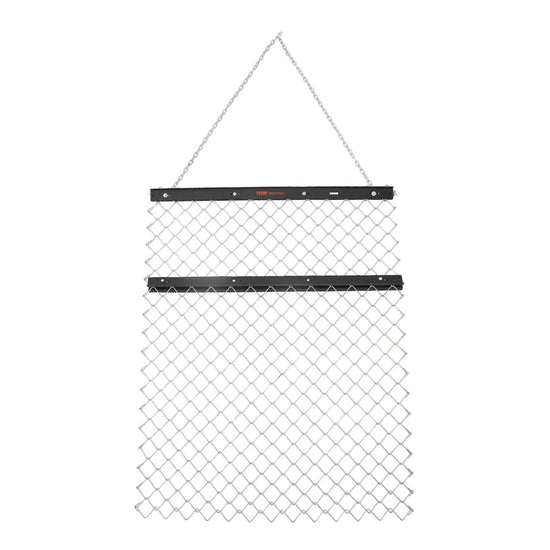 VEVOR Drag Harrow 4 x 5 ft Chain Harrow Lawn Rake ATV UTV Tractor Attachments