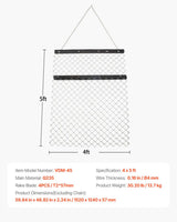 VEVOR Drag Harrow 4 x 5 ft Chain Harrow Lawn Rake ATV UTV Tractor Attachments - Close-Up Angle