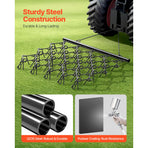 Drag Harrow, 5 x 4.5 ft Durable Chain Harrow with 60 Sharp Teeth, Suitable for ATV UTV Tractor, Ideal for, image 2