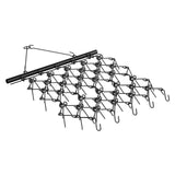 VEVOR Drag Harrow, 4'x4' Heavy-Duty Chain Harrow with 69 Teeth, ATV UTV Tractor Attachments Field Drag Mat for Sod Prepping, Seeding Lawns, Landscape Leveling, Harrow Rake for Gravel Driveway Yard