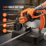 VEVOR Chop Saw, 14"/355mm Blade Diameter Cut Off Saw, 2800W 1200RPM Steel Cutting Machine, Adjustable Dry Cut Chop Saw, Miter Saw for Cutting Metal
