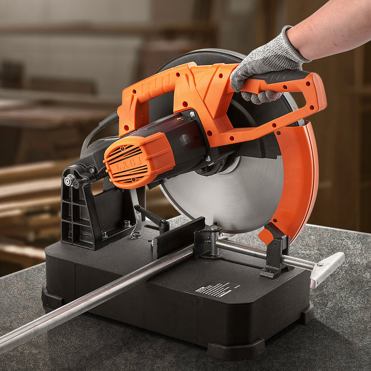 VEVOR Chop Saw, 14"/355mm Blade Diameter Cut Off Saw, 2800W 1200RPM Steel Cutting Machine, Adjustable Dry Cut Chop Saw, Miter Saw for Cutting Metal